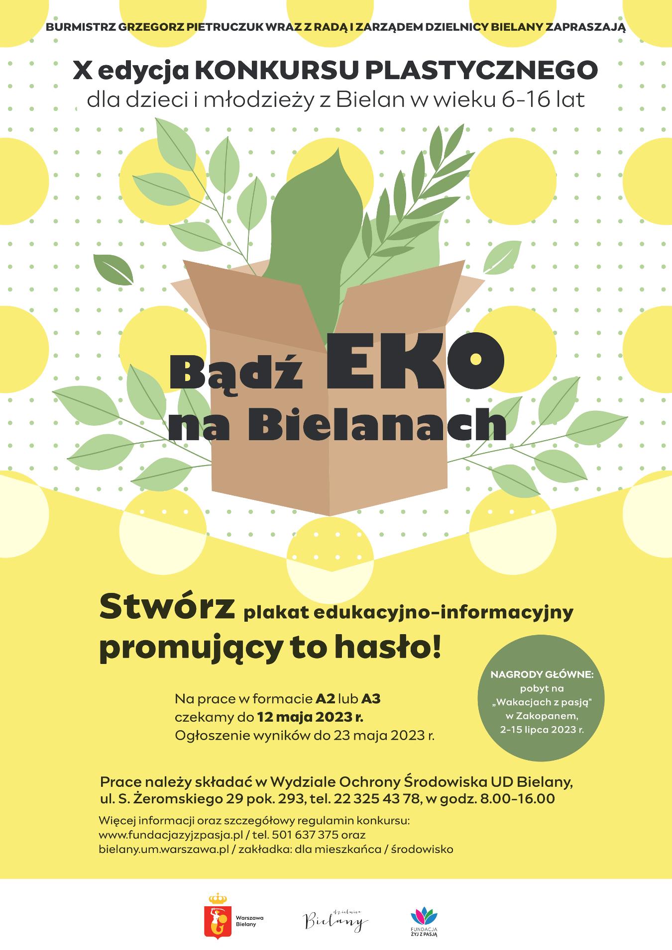 Plakat – Bądź EKO na Bielanach